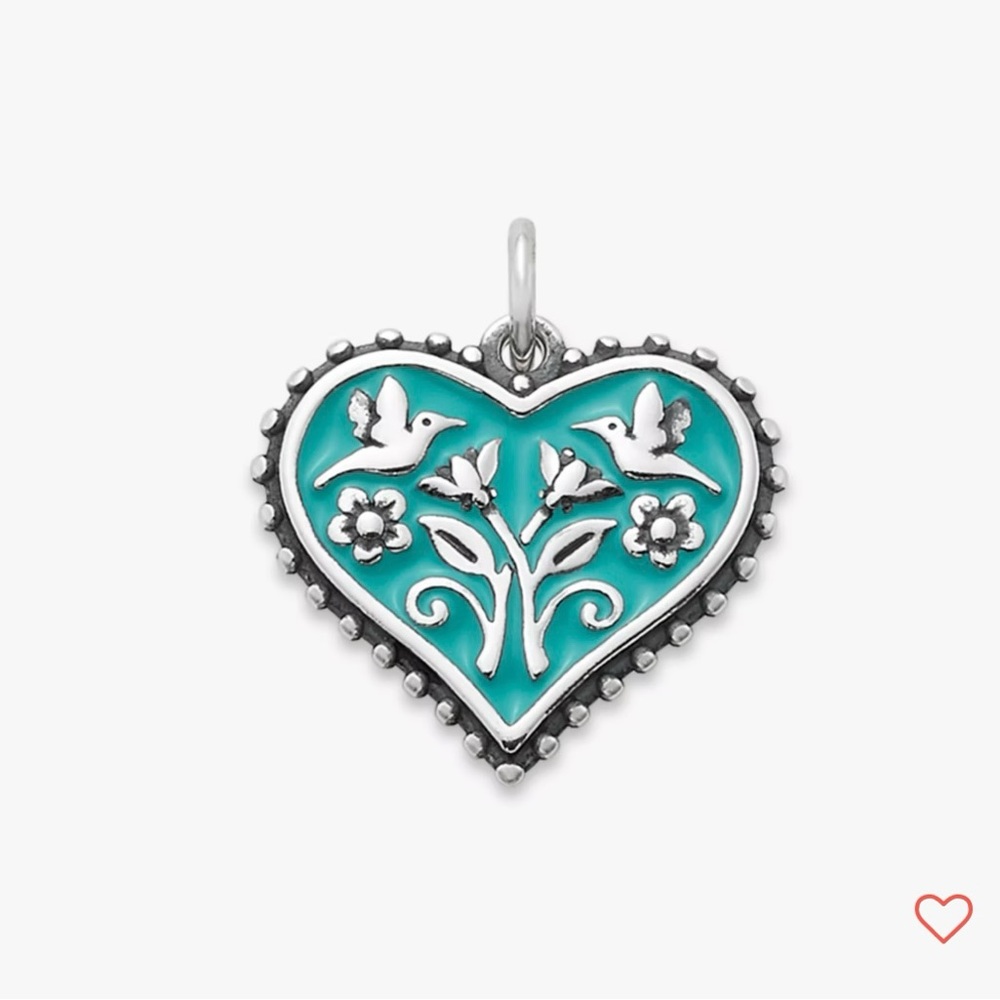 James avery Enamel Hearts in Bloom Charm